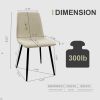 MDF Wood Colour Dining Table Set of 4 and Modern Dining Chairs , Mid Century Wooden Kitchen Table Set, Metal Base & Legs, Dining Room Table and Linen