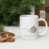 Misty Peaks Coffee Mug - Dreamy Mountain Watercolor Art